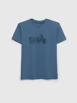 Camisetas-Alvaro Moreno CAMISETA MOTORCYCLE Azul