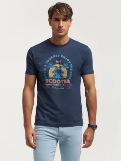 Camisetas-Alvaro Moreno CAMISETA SCOOTER Azul Marino