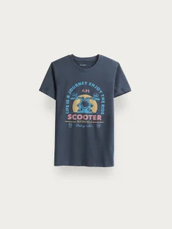 Camisetas-Alvaro Moreno CAMISETA SCOOTER KIDS Azul Marino