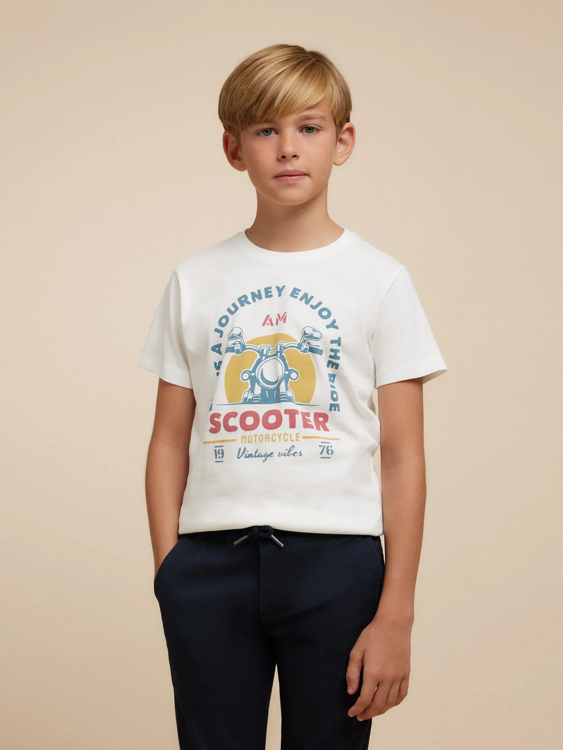 Camisetas-Alvaro Moreno CAMISETA SCOOTER KIDS Blanco