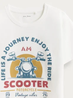 Camisetas-Alvaro Moreno CAMISETA SCOOTER KIDS Blanco