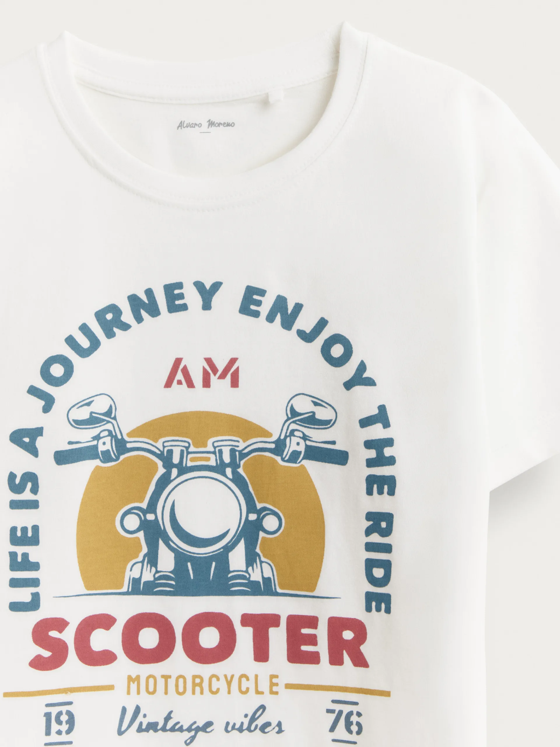Camisetas-Alvaro Moreno CAMISETA SCOOTER KIDS Blanco