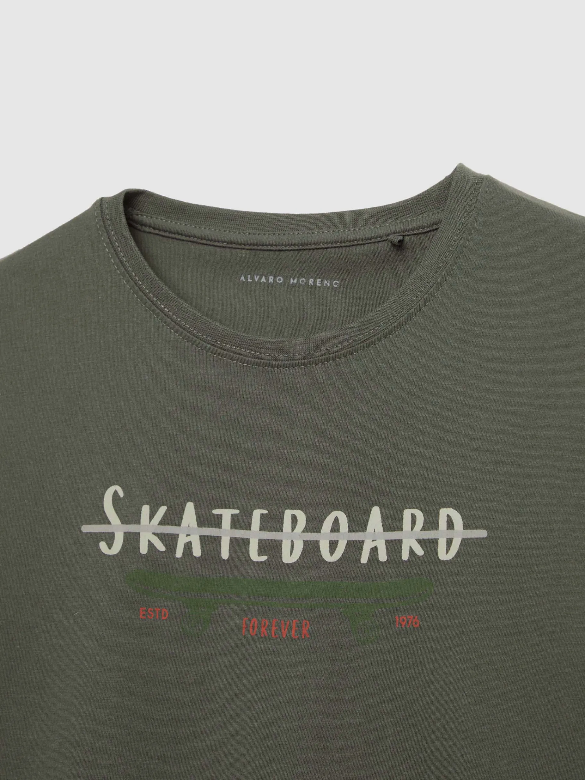 Camisetas-Alvaro Moreno CAMISETA SKATEBOARD Verde