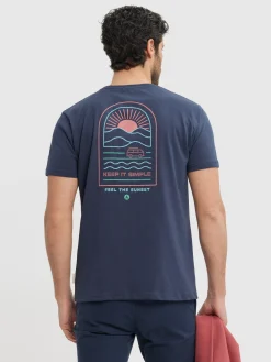 Camisetas-Alvaro Moreno CAMISETA SUNSET Azul Marino