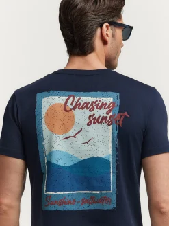 Camisetas-Alvaro Moreno CAMISETA SUNSET Azul Marino