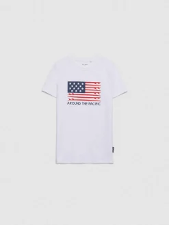 Camisetas-Alvaro Moreno CAMISETA USA KIDS Blanco