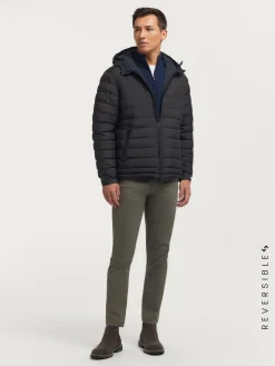 Cazadoras Y Parkas-Alvaro Moreno CAZADORA RATCHED REVERSIBLE | MARRÓN Azul Marino