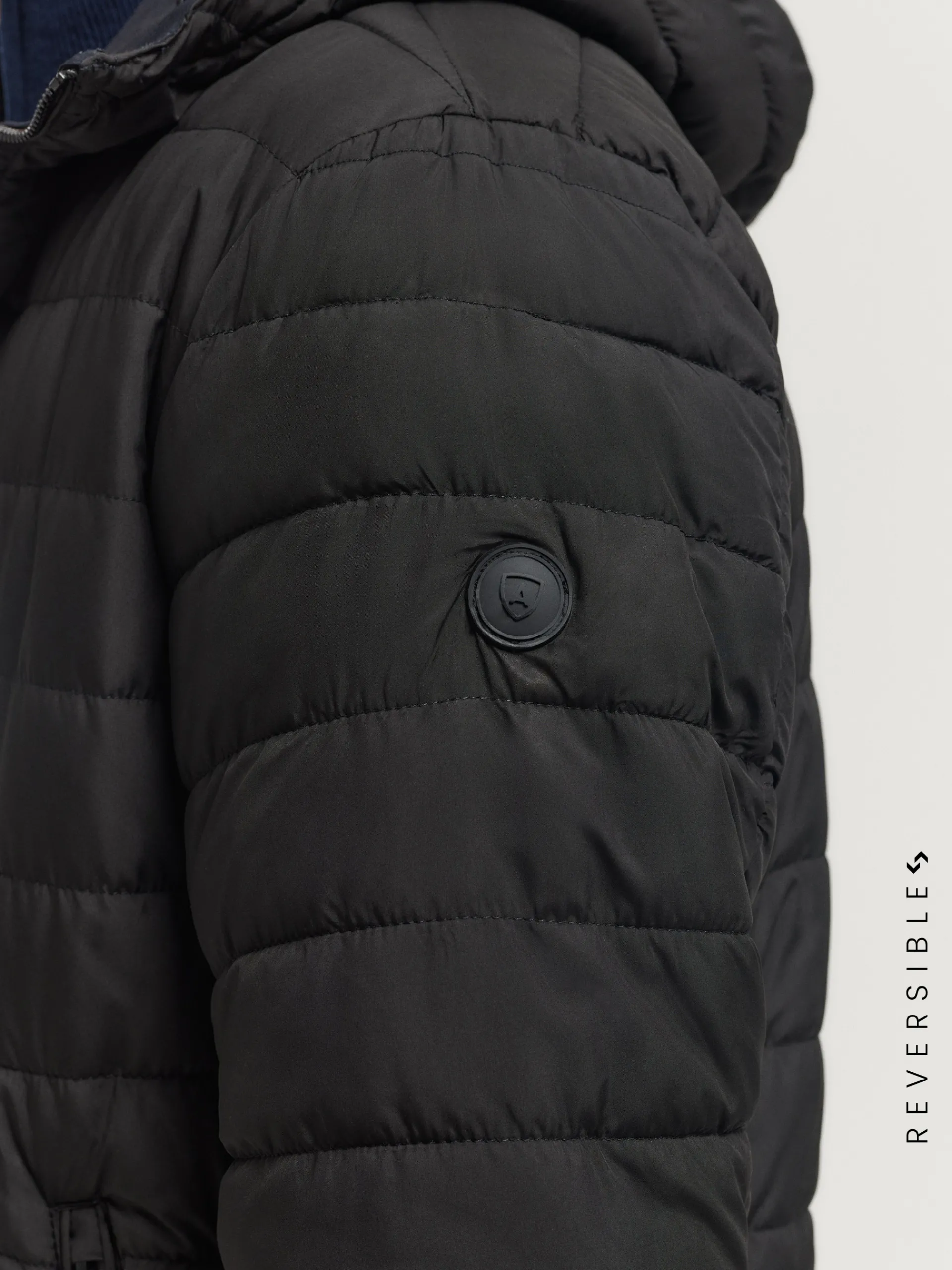 Cazadoras Y Parkas-Alvaro Moreno CAZADORA RATCHED REVERSIBLE | MARRÓN Azul Marino