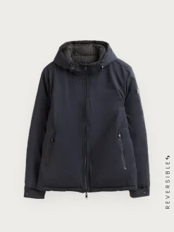 Cazadoras Y Parkas-Alvaro Moreno CAZADORA RATCHED REVERSIBLE | MARRÓN Azul Marino