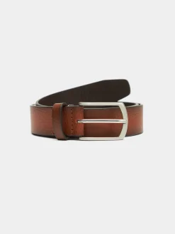 Cinturones-Alvaro Moreno CINTURON PIEL ROUGH Camel