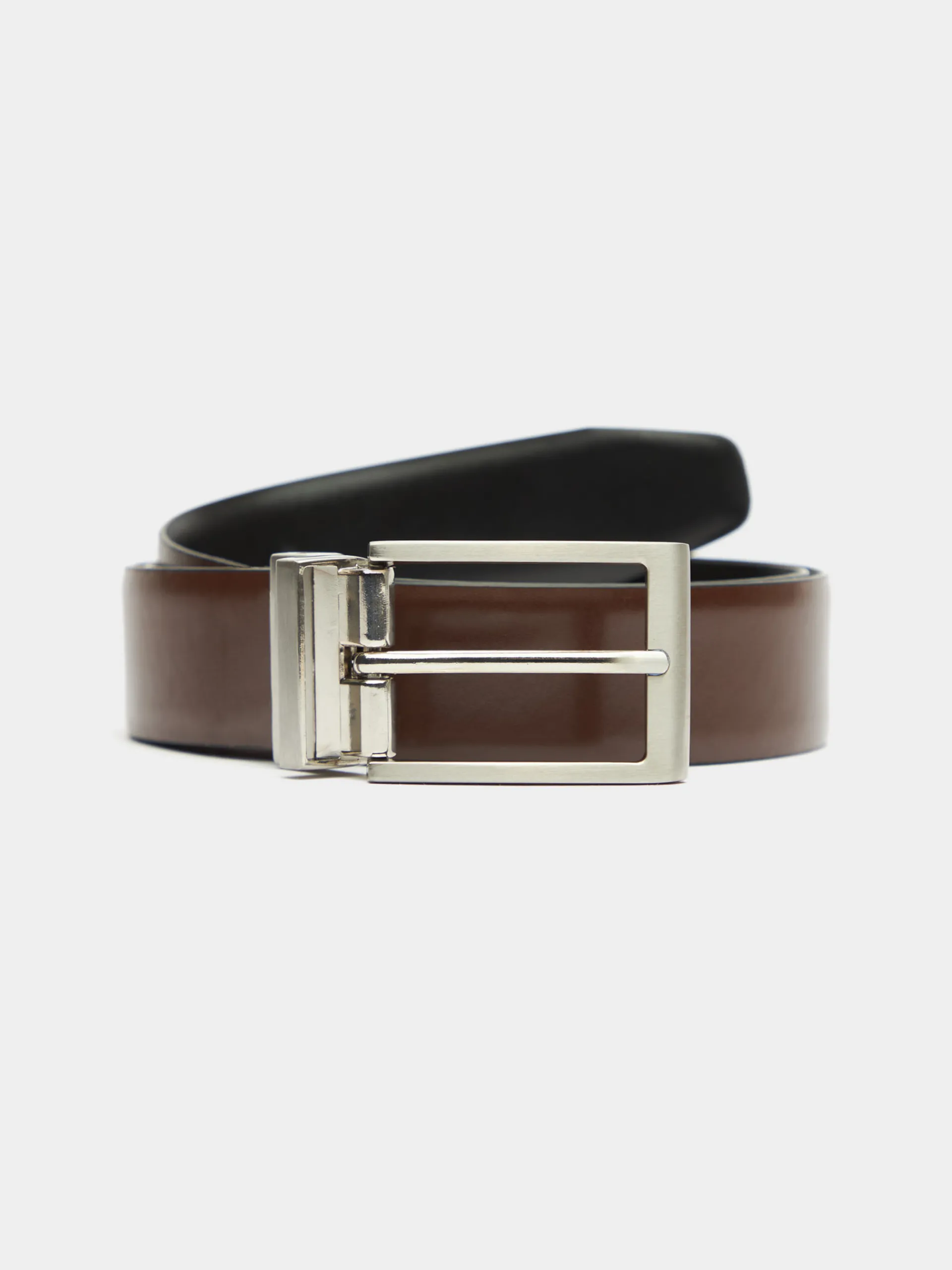 Cinturones-Alvaro Moreno CINTURON REVERSIBLE SKIN Negro