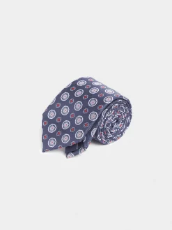 Corbatas|Corbatas-Alvaro Moreno CORBATA JACQUARD MF Azul Marino