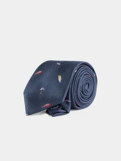 Corbatas|Corbatas-Alvaro Moreno CORBATA JACQUARD MF Azul Marino