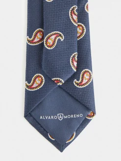 Corbatas|Corbatas-Alvaro Moreno CORBATA JACQUARD MF Azul Marino