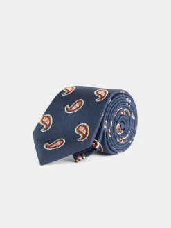 Corbatas|Corbatas-Alvaro Moreno CORBATA JACQUARD MF Azul Marino