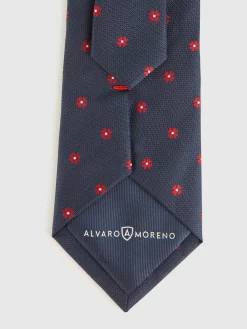 Corbatas|Corbatas-Alvaro Moreno CORBATA JACQUARD MF Azul Marino