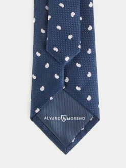 Corbatas|Corbatas-Alvaro Moreno CORBATA JACQUARD MF Azul Marino