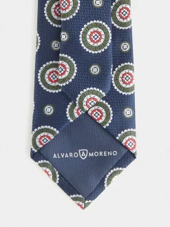 Corbatas|Corbatas-Alvaro Moreno CORBATA JACQUARD MF Azul Marino