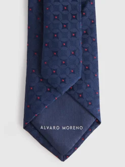 Corbatas|Corbatas-Alvaro Moreno CORBATA JACQUARD MF Azul Marino