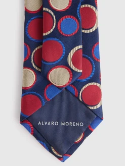 Corbatas|Corbatas-Alvaro Moreno CORBATA JACQUARD MF Azul Marino