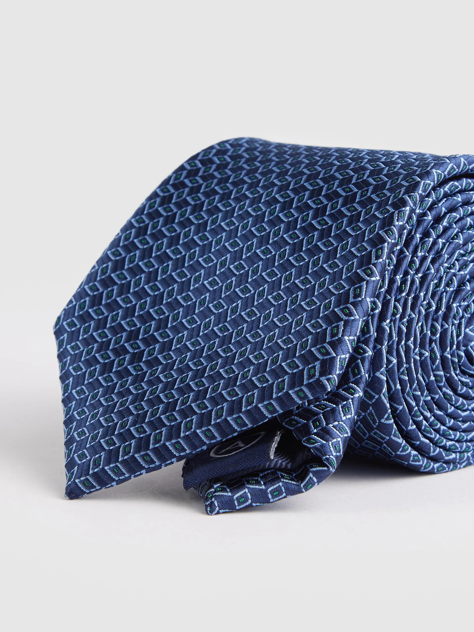 Corbatas|Corbatas-Alvaro Moreno CORBATA JACQUARD MF Azul Marino