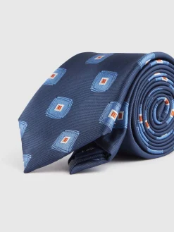 Corbatas|Corbatas-Alvaro Moreno CORBATA JACQUARD MF Azul Marino