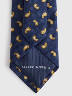Corbatas|Corbatas-Alvaro Moreno CORBATA JACQUARD MF Azul Marino