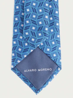 Corbatas|Corbatas-Alvaro Moreno CORBATA JACQUARD MF Azul Marino