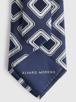 Corbatas|Corbatas-Alvaro Moreno CORBATA JACQUARD MF Azul Marino