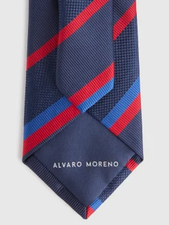 Corbatas|Corbatas-Alvaro Moreno CORBATA JACQUARD MF Azul Marino