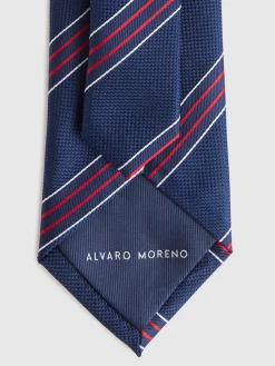 Corbatas|Corbatas-Alvaro Moreno CORBATA JACQUARD MF Azul Marino