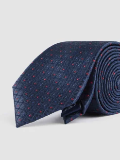 Corbatas|Corbatas-Alvaro Moreno CORBATA JACQUARD MF Azul Marino