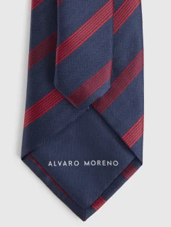 Corbatas|Corbatas-Alvaro Moreno CORBATA JACQUARD MF Azul Marino