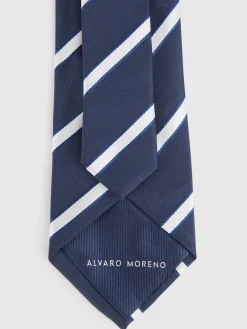 Corbatas|Corbatas-Alvaro Moreno CORBATA JACQUARD MF Azul Marino