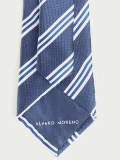 Corbatas|Corbatas-Alvaro Moreno CORBATA JACQUARD MF Azul Marino