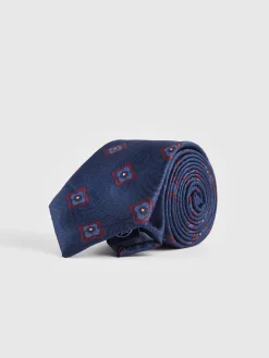 Corbatas|Corbatas-Alvaro Moreno CORBATA JACQUARD MF Azul Marino