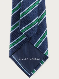Corbatas|Corbatas-Alvaro Moreno CORBATA JACQUARD MF Azul Marino