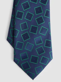 Corbatas|Corbatas-Alvaro Moreno CORBATA JACQUARD MF Azul Marino