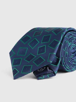 Corbatas|Corbatas-Alvaro Moreno CORBATA JACQUARD MF Azul Marino
