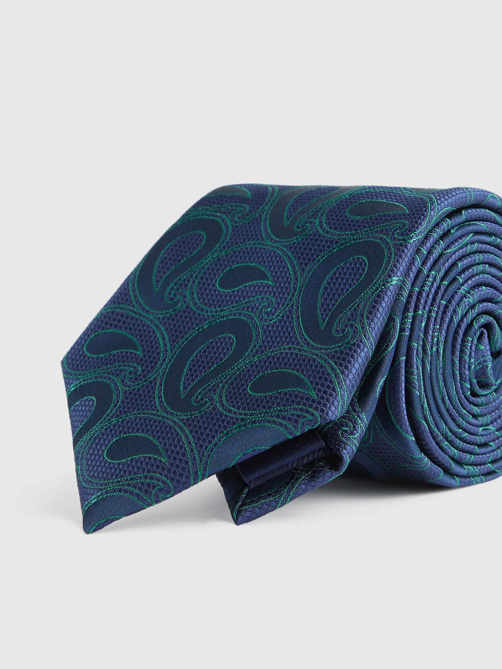 Corbatas|Corbatas-Alvaro Moreno CORBATA JACQUARD MF Azul Marino