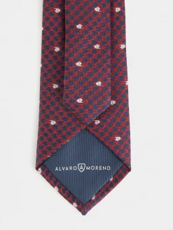 Corbatas|Corbatas-Alvaro Moreno CORBATA JACQUARD MF Burdeos