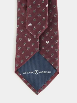 Corbatas|Corbatas-Alvaro Moreno CORBATA JACQUARD MF Burdeos