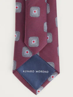 Corbatas|Corbatas-Alvaro Moreno CORBATA JACQUARD MF Burdeos