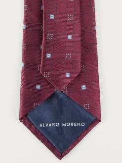 Corbatas|Corbatas-Alvaro Moreno CORBATA JACQUARD MF Burdeos