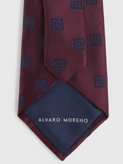 Corbatas|Corbatas-Alvaro Moreno CORBATA JACQUARD MF Burdeos