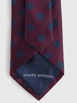 Corbatas|Corbatas-Alvaro Moreno CORBATA JACQUARD MF Burdeos