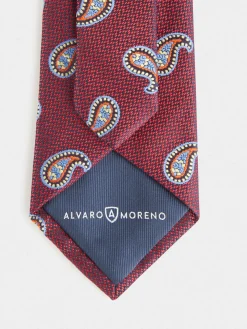 Corbatas|Corbatas-Alvaro Moreno CORBATA JACQUARD MF Rojo