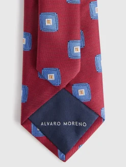 Corbatas|Corbatas-Alvaro Moreno CORBATA JACQUARD MF Rojo