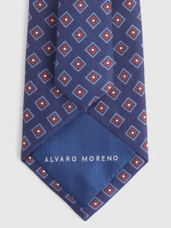 Corbatas|Corbatas-Alvaro Moreno CORBATA PRINTED Azul Marino