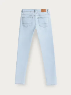 Vaqueros-Alvaro Moreno DENIM SLIM BASICO Celeste
